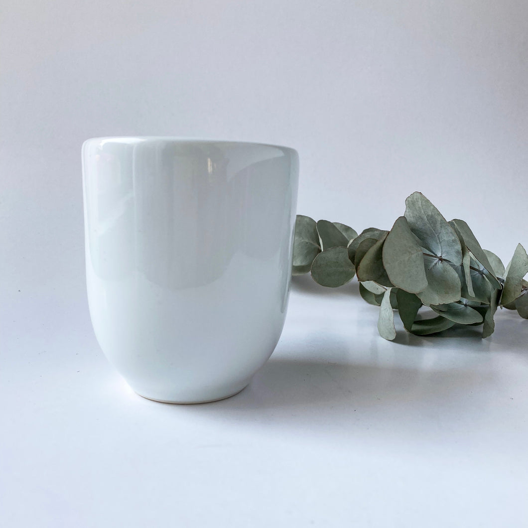Ceramic Cup - White (set of 2)