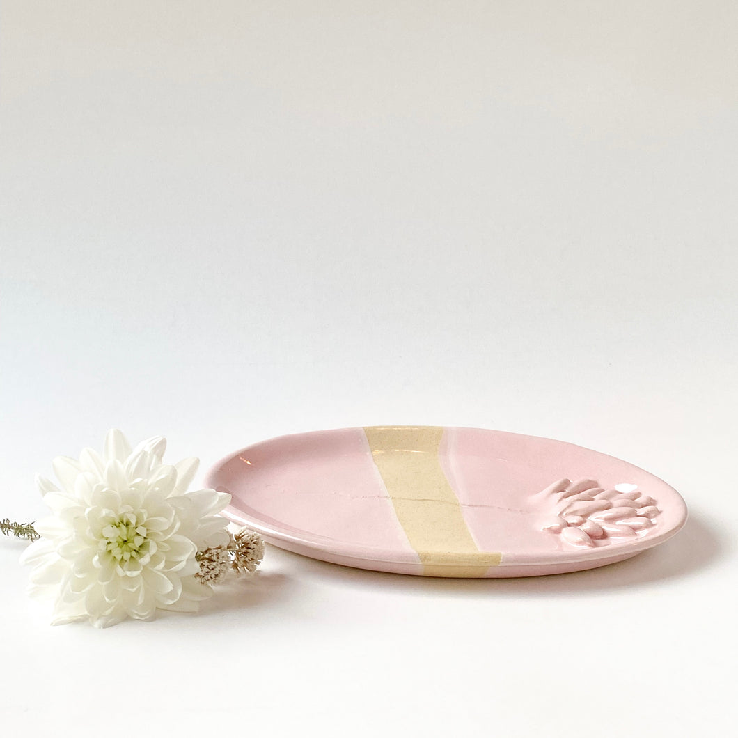 Ceramic Plate - Glossy Pink