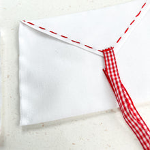 Load image into Gallery viewer, Card and White Fabric Envelope - Set of 3
